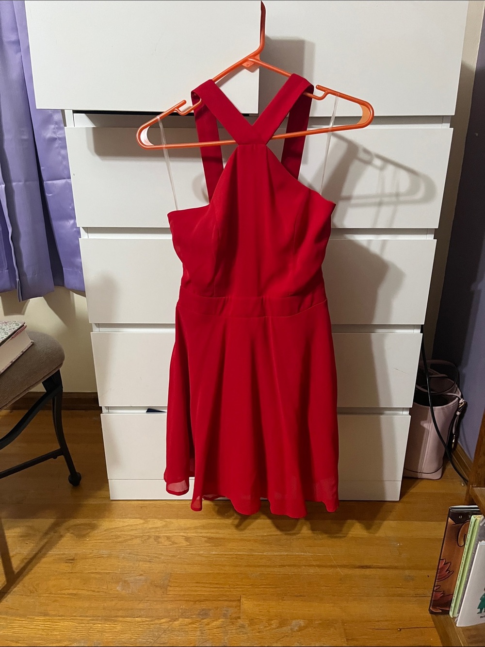 Charlotte Russe Red One-Shoulder Cocktail Dress